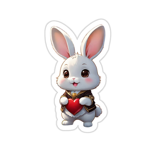 Charming Bunny Charm Sticker | Bunny Kawaii Stickers for phone cases, notebooks, water bottles, scrapbooks