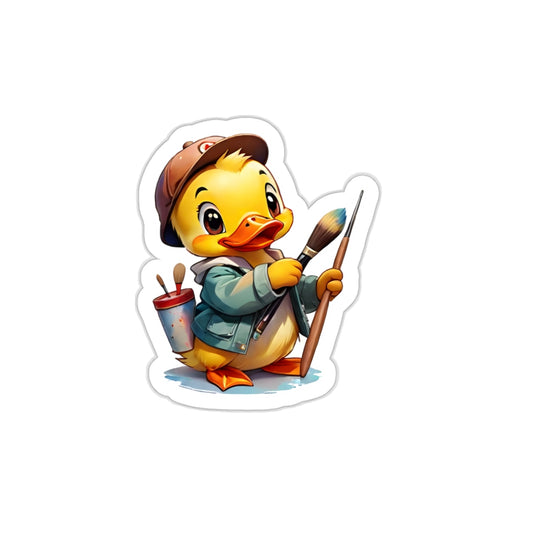 Quirky Duckling Delight Sticker | Duck Sticker for phone cases, notebooks, water bottles, scrapbooks