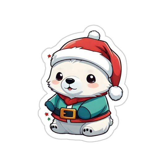 Holiday Hug Bear Sticker | Bear Sticker for phone cases, notebooks, water bottles, scrapbooks