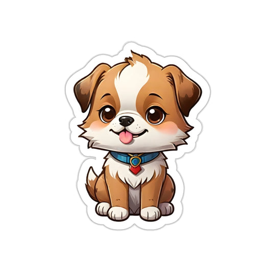 Pawsome Pup Portrait Sticker | Sticker Puppy for phone cases, notebooks, water bottles, scrapbooks