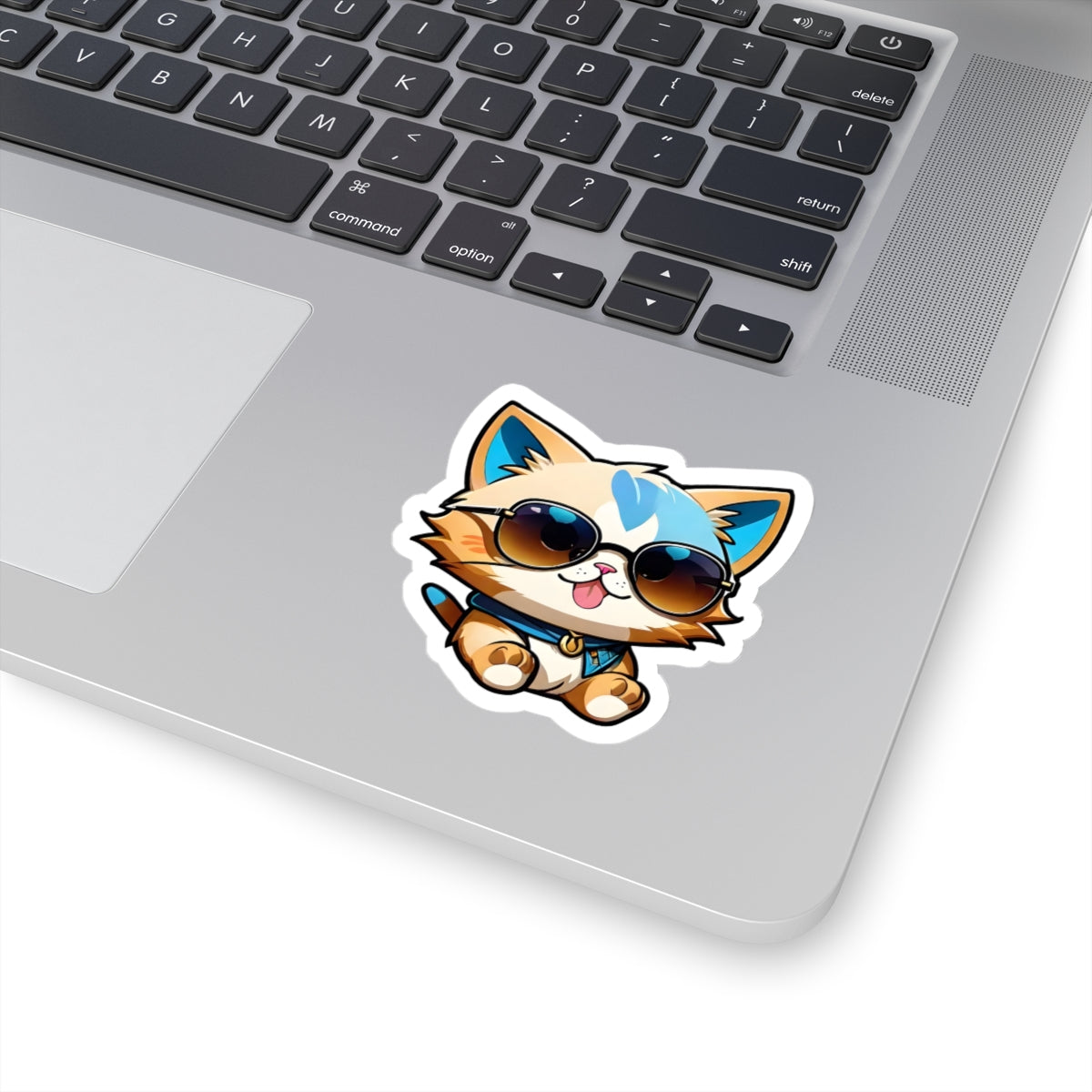 Adorable Spectacles Kitten Decal Sticker | Sticker Kitty for laptop