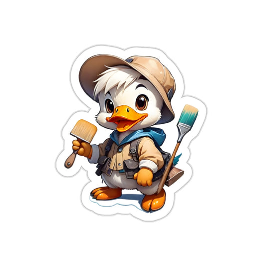 Dazzling Duckling Design Sticker | Duck Sticker for phone cases, notebooks, water bottles, scrapbooks