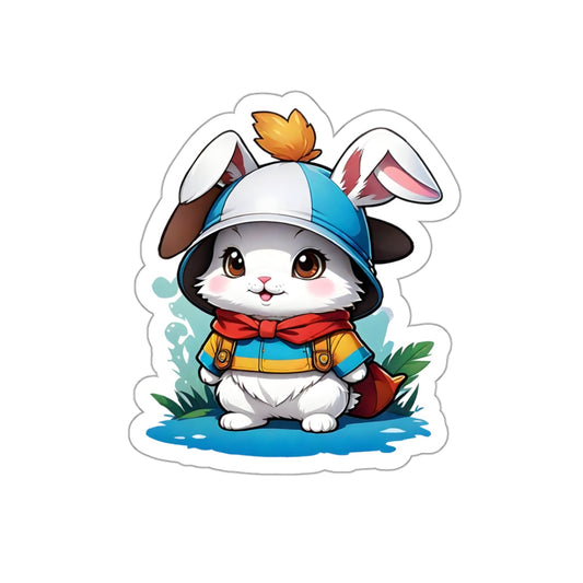 Adorable Bunny Charm Sticker | Bunny Sticker for phone cases, notebooks, water bottles